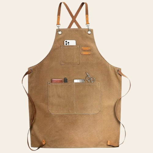 مريلة عمل من القماش القطني المتين